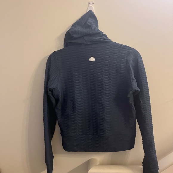 Booty by Brabants | Cropped Zip Up with Hood | Gray Color - Picture 2 of 4